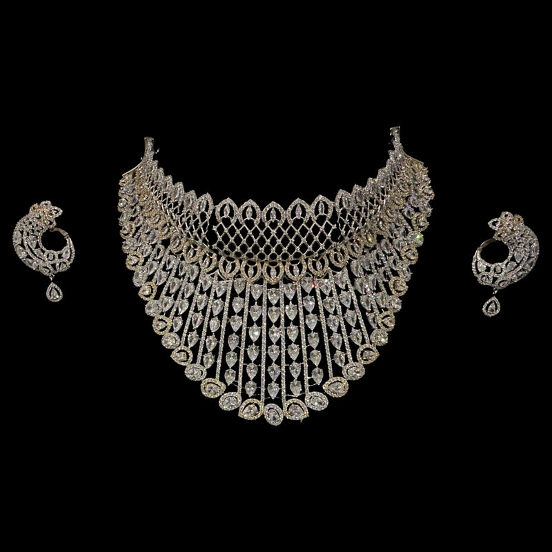 925 Sterling Silver Designer Choker Necklace - Design