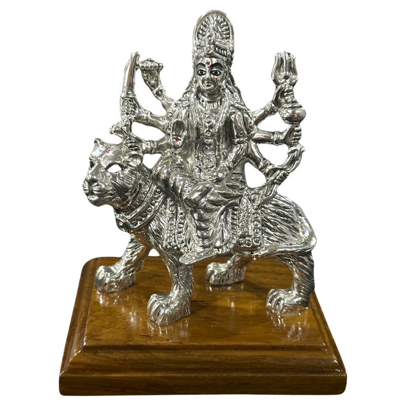 999 Pure Silver Ambe / Durga Mata Idol / Statue / Murti (Figurine