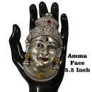 925 Sterling Silver Lakshmi / VaraLakshmi / Ammavaru Face (Figurine