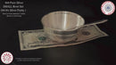 999 Pure Silver Hallmarked 120ml Bowl & Spoon Set - Designer Set