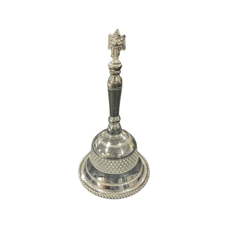 925 Sterling Silver Hallmarked Garuna Handle Puja Bell