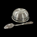 999 Pure Silver Hallmarked 120ml Bowl & Spoon Set - Designer Set