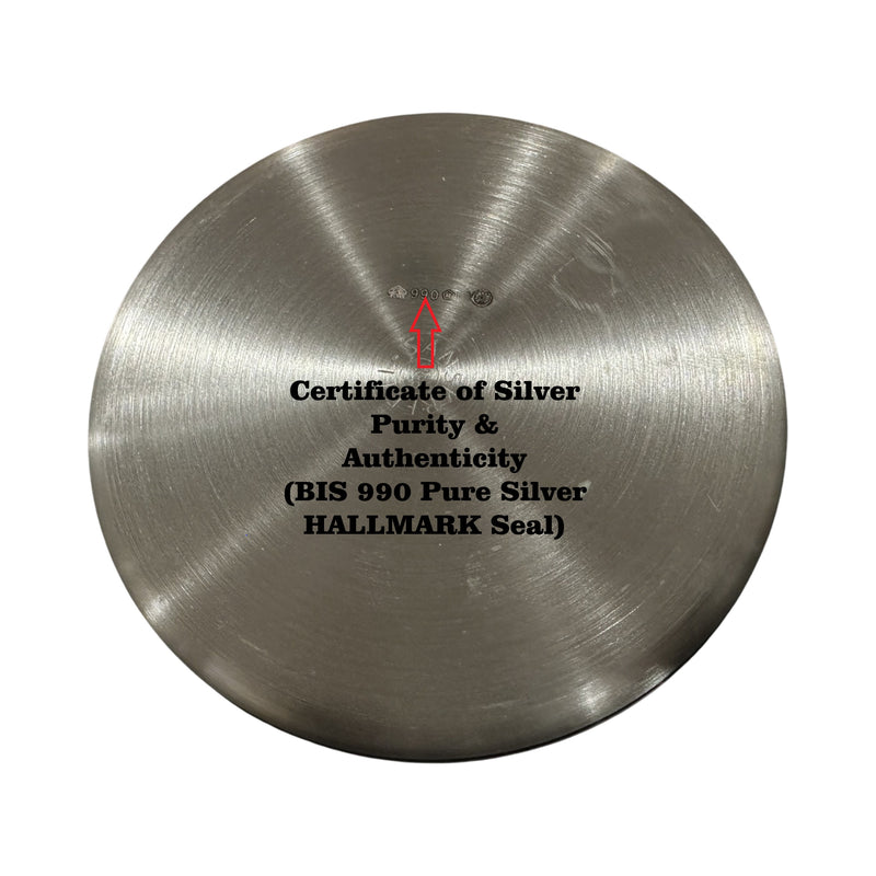 999 Pure Silver Hallmarked Halwa / Sweet Bowl - Style