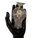 925 Sterling Silver Shiva Lingam Base (Figurine