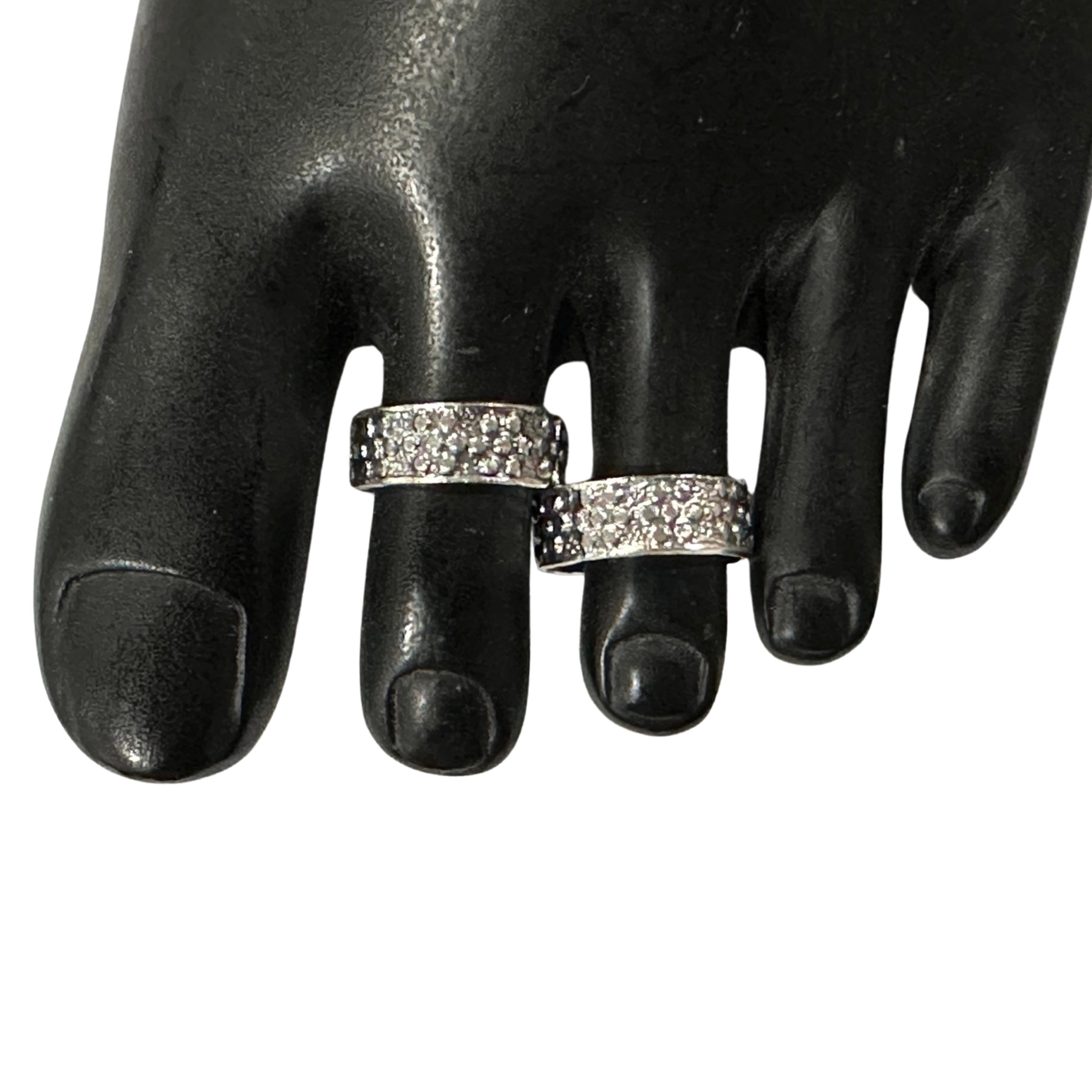Oxidized Wave Design Toe Ring