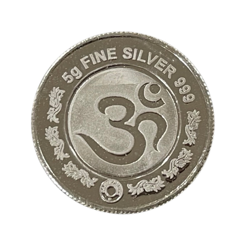999 Pure Silver Lakshmi 5 Grams Coin - Figurine