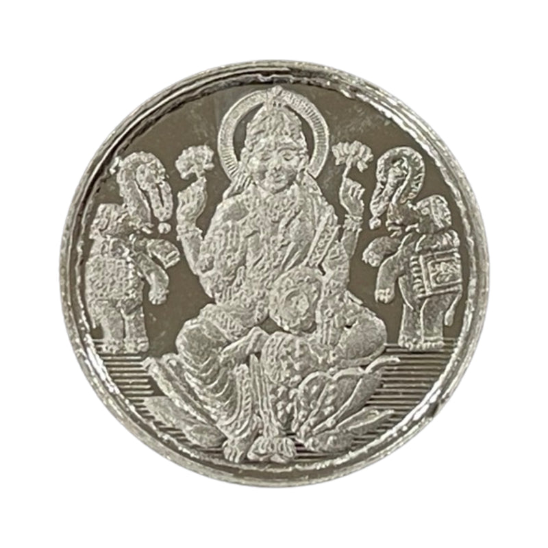 999 Pure Silver Lakshmi 5 Grams Coin - Figurine
