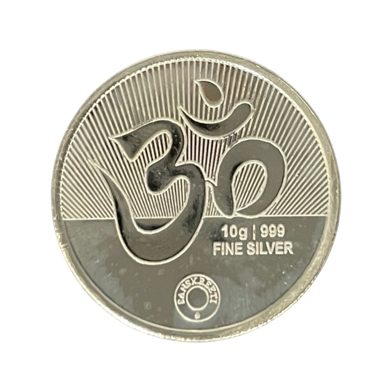 999 Pure Silver Ambe Mata / Durga Mata Color 10 Gram Coin
