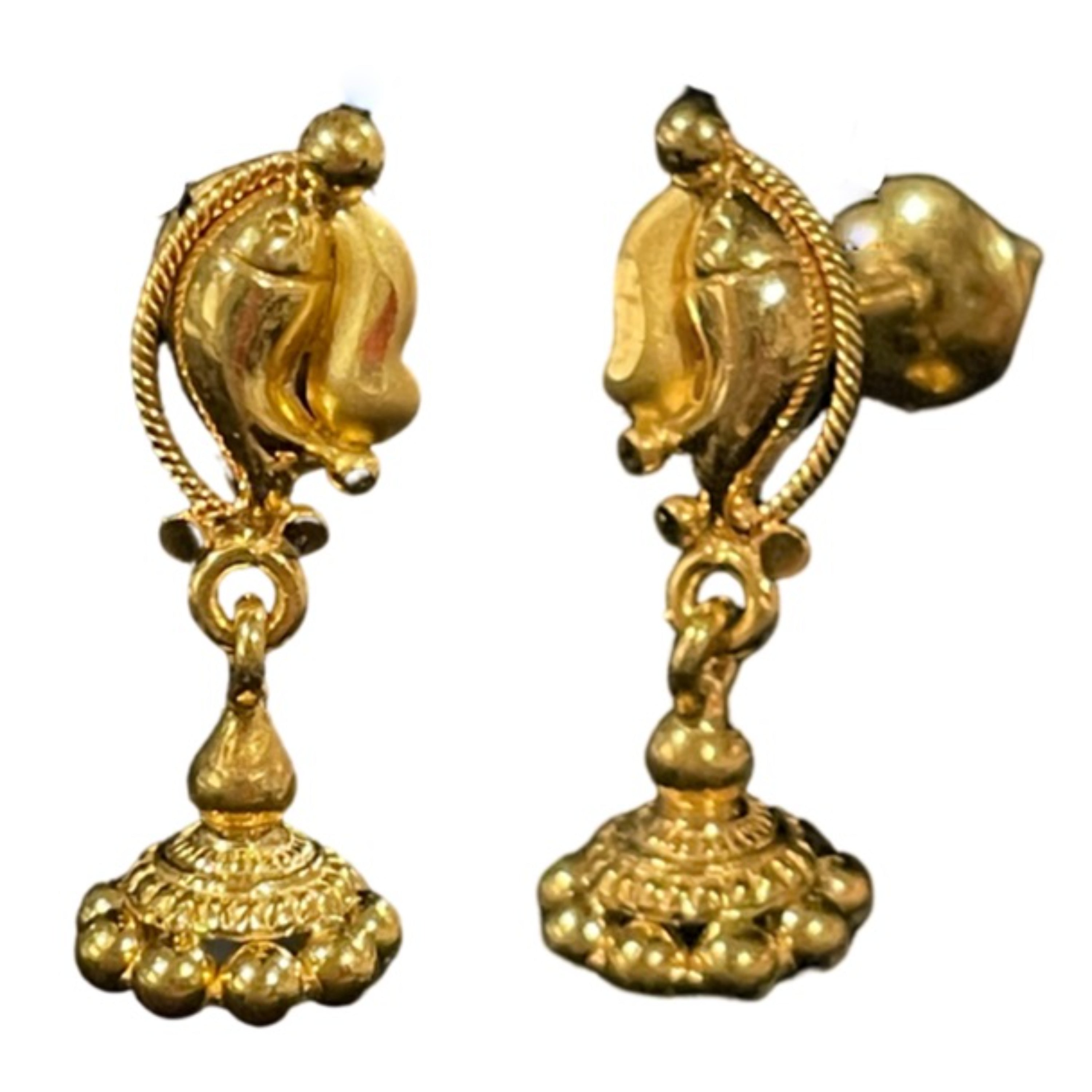 916 discount gold jhumka