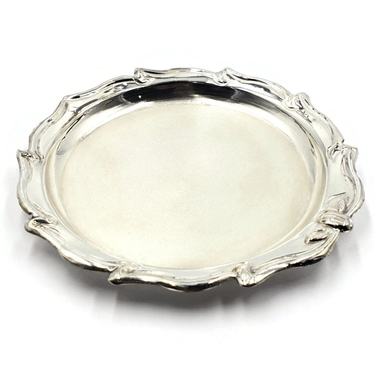 925 Sterling Silver 5.0 Inch Small Puja Plate - Style