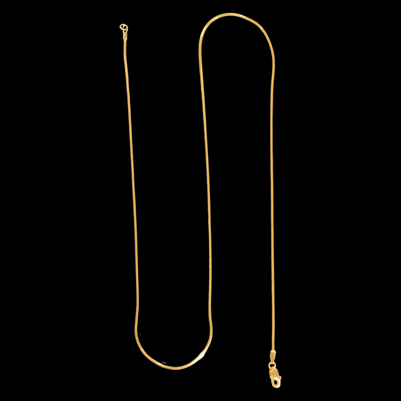 916 Twenty Two Karat (22K) Gold Snake Chain