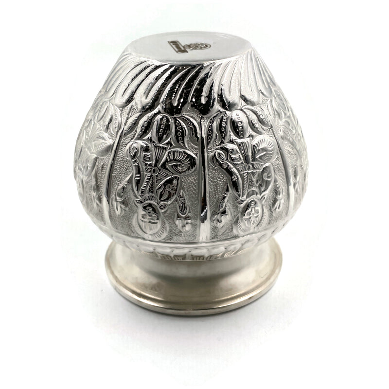 999 Pure Silver Hallmarked Puja Ashta Lakshmi Kalash - Style