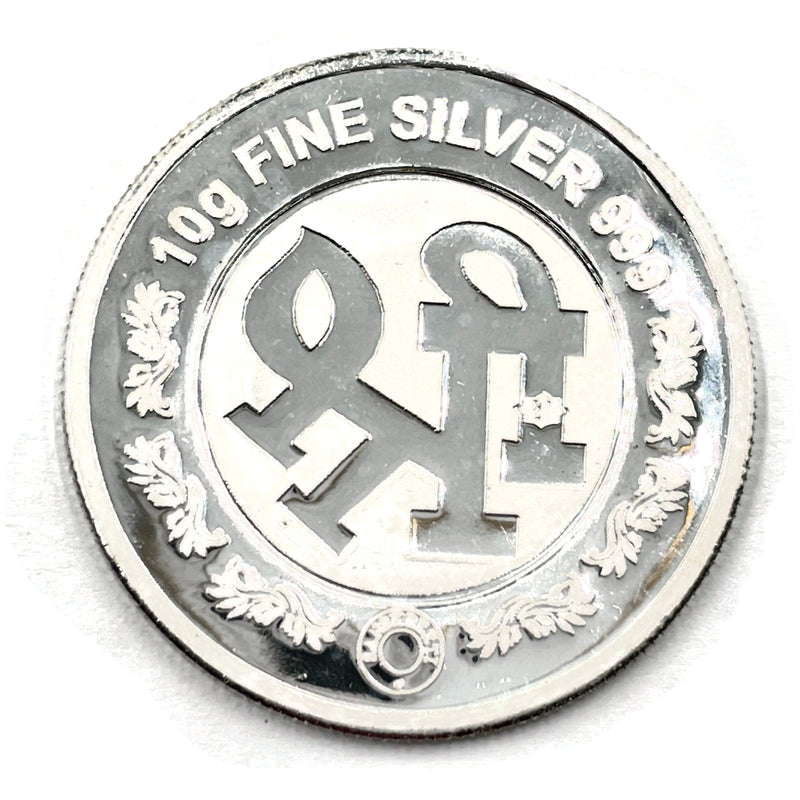 999 Pure Silver Ashtha Ganesha 10 Gram Coin