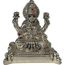 999 Pure Silver Ganesh & Lakshmi / Laxmi 2.5-inch Tall Idol / Statue / Murti (Figurine