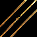 916 Twenty Two Karat (22K) Gold 3.5 /4.0MM Milan Chain