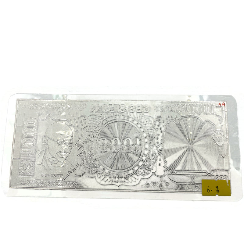 999 Pure Silver Six Gram RS1000 Old Indian Rupee Replica