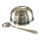 999 Pure Silver 400ml Lightweight Bowl & Spoon for Kids / Teens - 5.0-inch Set
