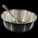 999 Pure Silver 400ml Lightweight Bowl & Spoon for Kids / Teens - 5.0-inch Set