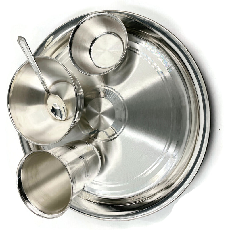 999 Pure Silver 10.0 Inch Dinner Set - Set