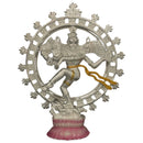 999 Pure Silver Nataraja / Dancing Lord Shiv BIG idol  - 6.0-inch Tall Statue / Murti (Figurine