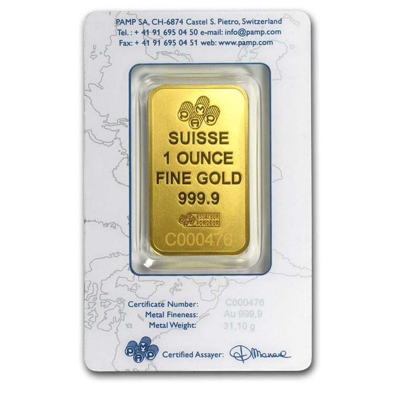 1 oz Gold Bar - PAMP Suisse