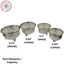 925 Sterling Silver Designer Puja Bowl with Stand - Style