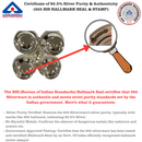 925 Sterling Silver Hallmarked 2.5x2.5 inch Kumkum / Puja bowls Four Pot Set  - 2.5x2.5x4 Style