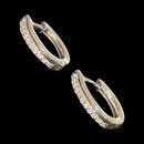 925 Sterling Silver CZ Studded Earrings - Design