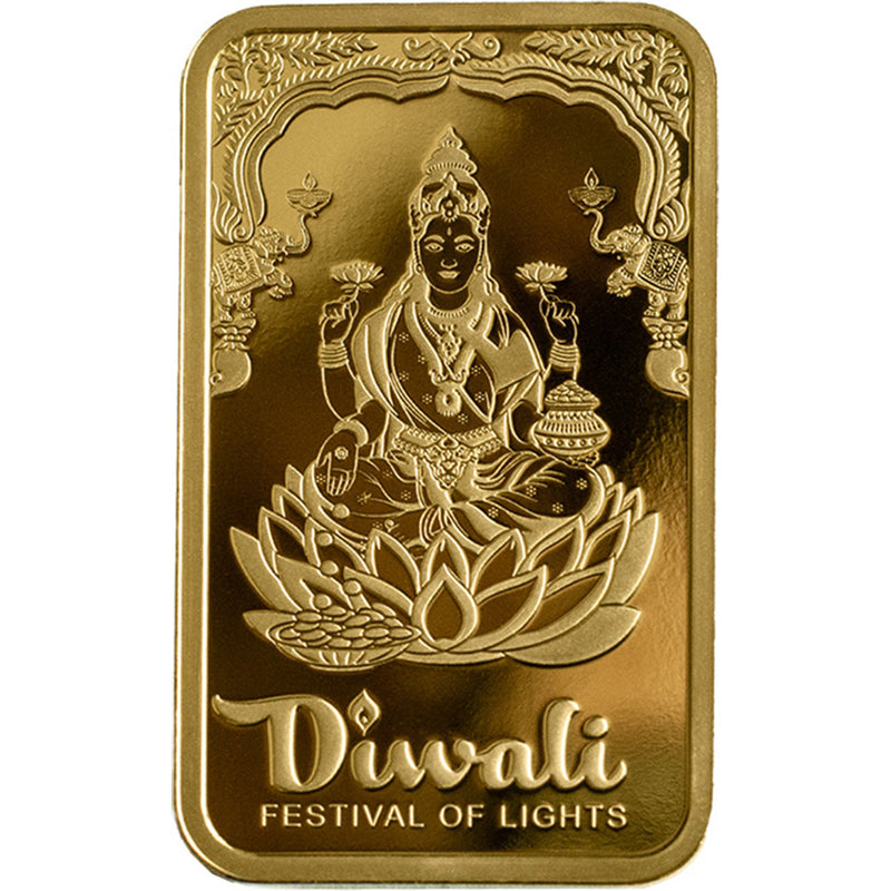 10 gram Gold Bar - PAMP Suisse Diwali Festival of Lights- PAMP Suisse Bar