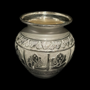 999 Pure Silver Hallmarked Puja Ashta Ganesha Kalash - Style