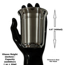 999 Pure Silver Hallmarked Glass - Style