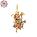 916 Gold Twenty Two Karat (22Kt) Hallmarked Hanuman Pendant - Style