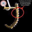 916 Twenty Two Karat (22Kt) Hallmarked Gold Small Jhumki (Jimki) -Style04