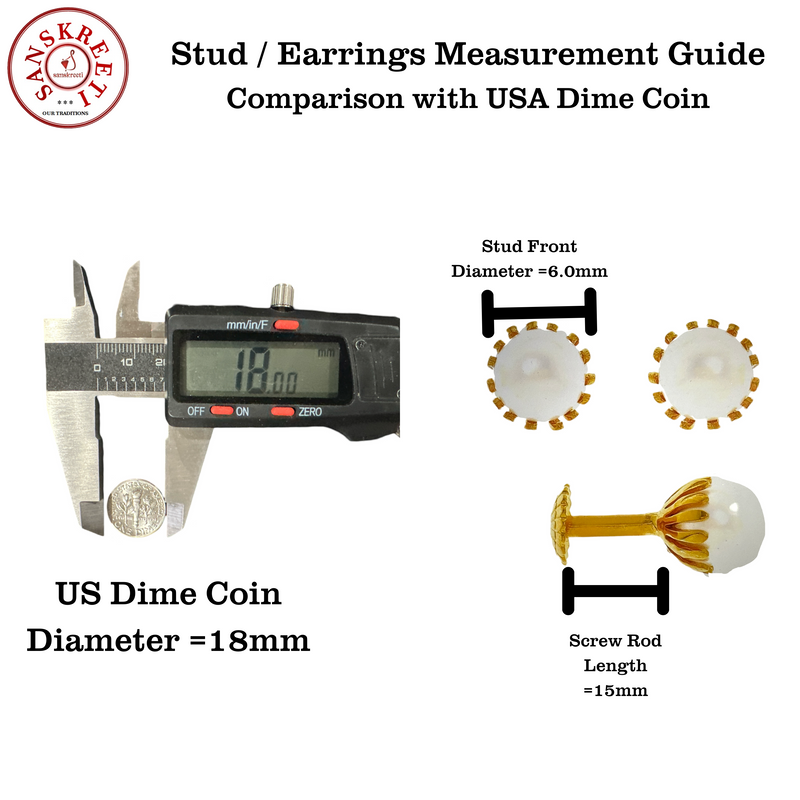 916 Twenty Two Karat (22Kt) Hallmarked 12mm Gold Studs -Style