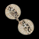 925 Sterling Silver CZ Studded Earrings - Design