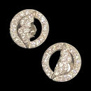 925 Sterling Silver CZ Studded Stud - Design