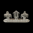 925 Sterling Silver Hallmarked Balaji Incense Stick Holder / Agarbatti Stand - Style