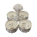 925 Sterling Silver 2.5x2.5 inch  Kumkum / Puja bowl Four Pot Set  - 2.5x2.5x4 Style