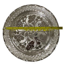 925 Sterling Silver Designer Hallmarked Large Puja Plate with Elephant Stand - Style