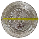 925 Sterling Silver Designer Hallmarked Large Puja Plate with Elephant Stand - Style