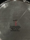 925 Sterling Silver Designer Hallmarked Puja Plate with Elephant Stand - Style