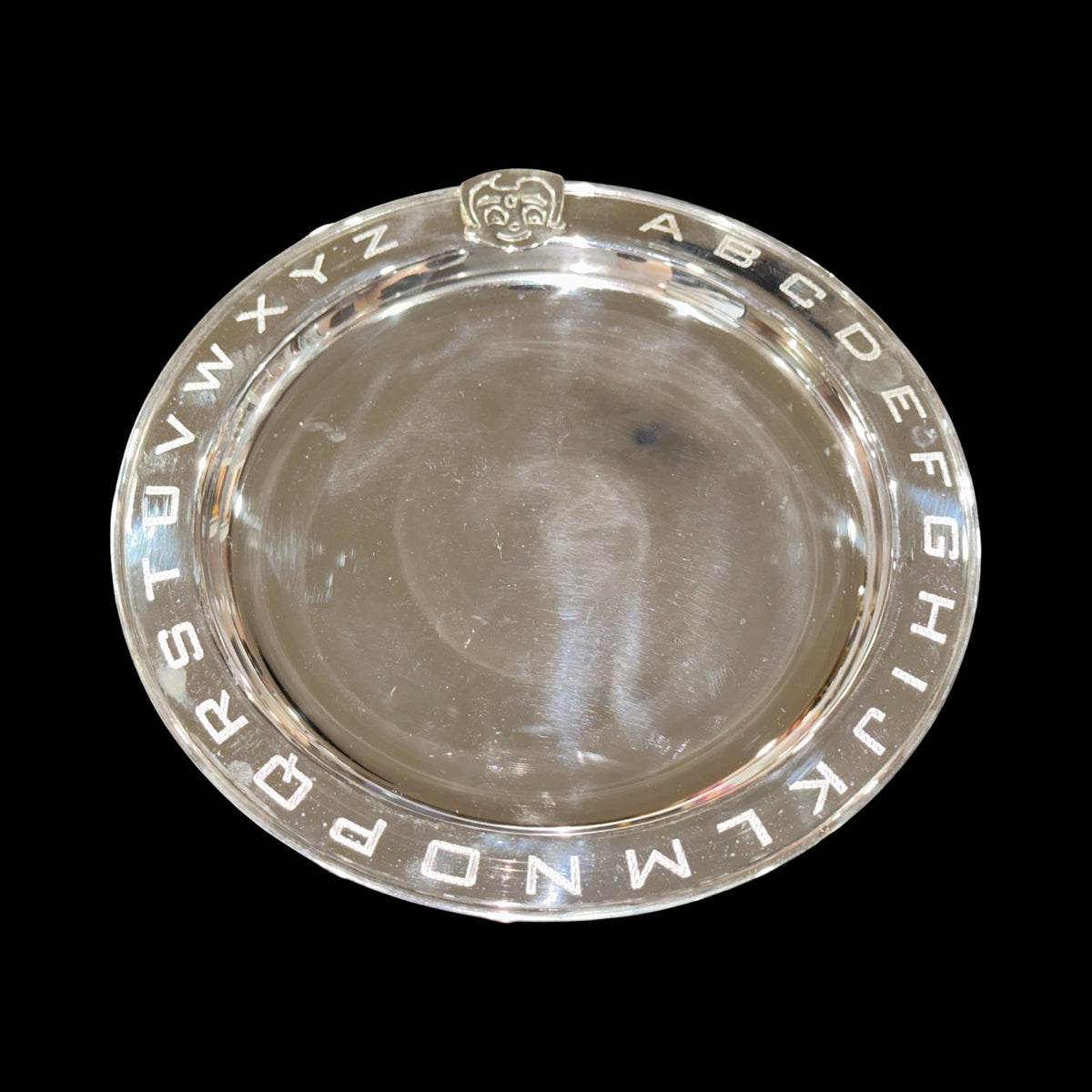999 Pure Silver Hallmarked Alphabet Dinner Plate for Kids