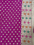 Authentic Banarasi Bandhej Georgette Silk Saree