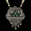 925 Sterling Silver Designer Long Necklace Set - Design