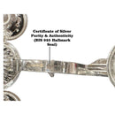 925 Sterling Silver Hallmarked Pancha Aarti / Harathi stand- Style