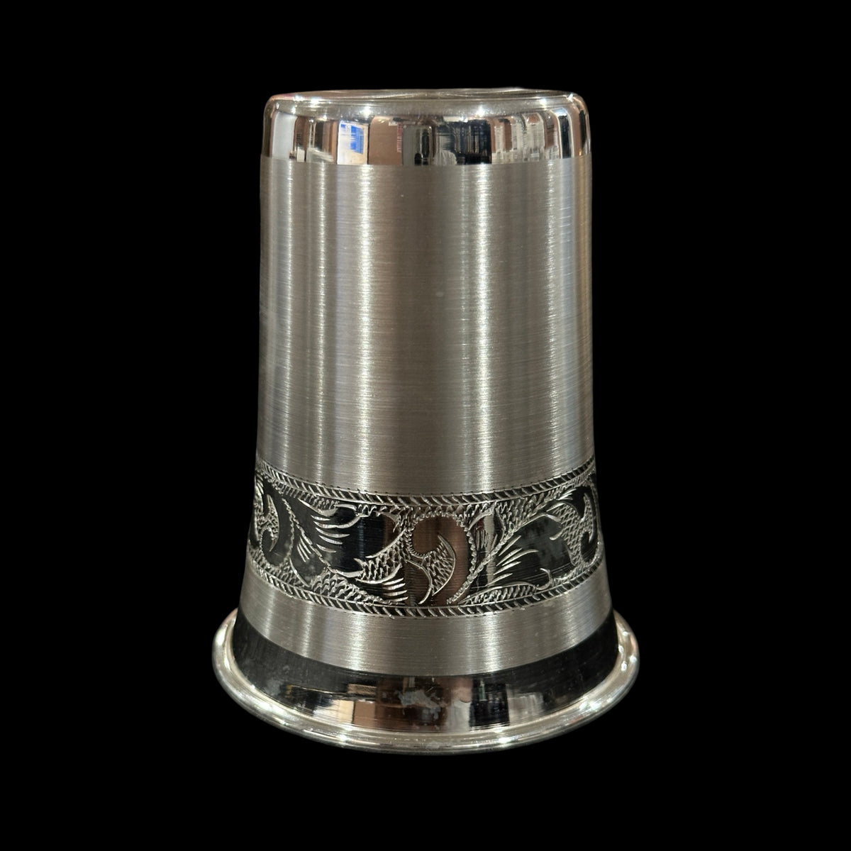 999 Pure Silver Hallmarked Designer Glass - Style#05