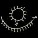 925 Sterling Silver Kids 3mm Mat Chain Designer Bell Anklet - Style