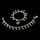 925 Sterling Silver Kids 3mm Mat Chain Designer Bell Anklet - Style