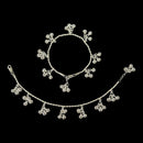 925 Sterling Silver Kids 2.0mm Rope Chain Designer Bell Anklet - Style