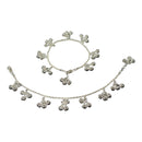 925 Sterling Silver Kids 2.0mm Rope Chain Designer Bell Anklet - Style